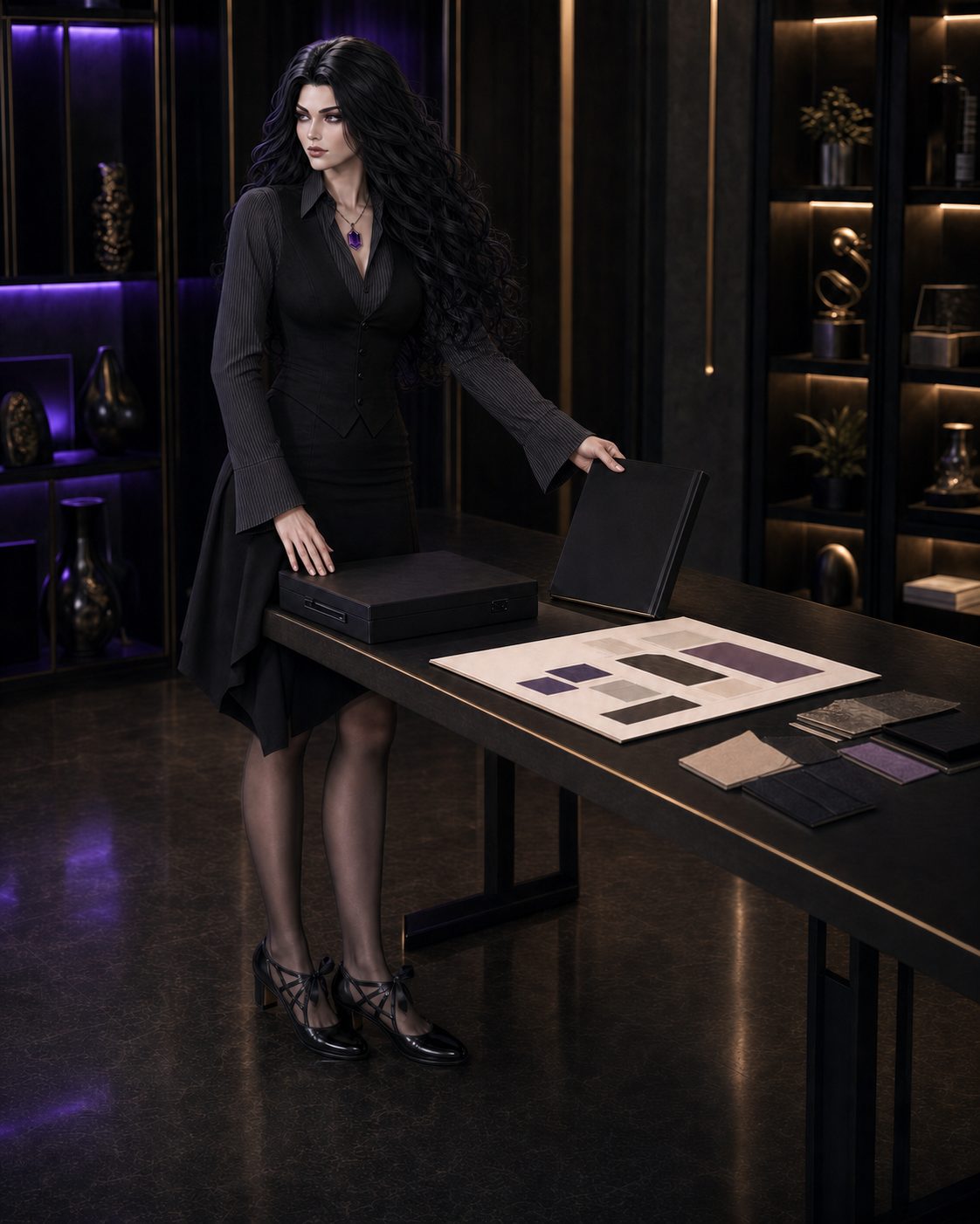Kate in the House of Work, representing Black Cat Media as the institution connecting the projects.